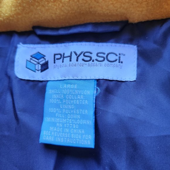 Physical Science PHYS.SCI Down-Insulated Puffer Vest Jacket Fleece Collar - Picture 5 of 6
